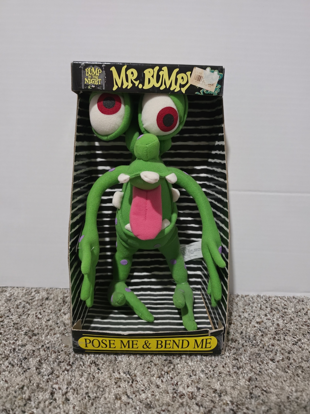 Vintage 1990s ABC Bump In The Night Mr. Bumpy Plush Large 1994 NEW IN BOX